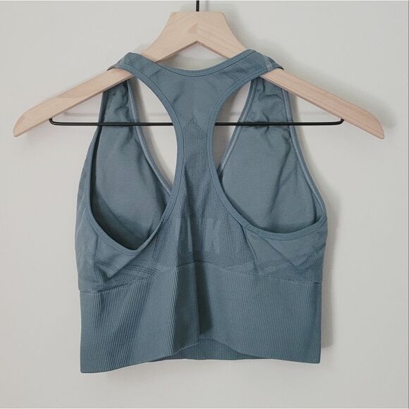 Victoria's Secret PINK Blue Racerback Sports Bra - Picture 3 of 5